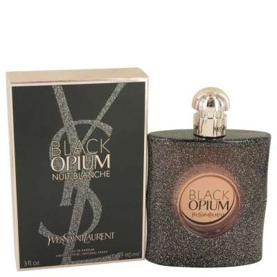 Black Opium Nuit Blanche by Yves Saint Laurent Eau De Parfum Spray 3 oz For Women