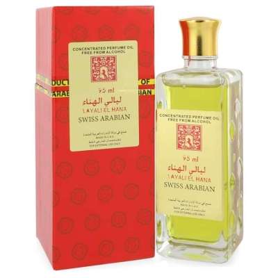 Layali El Hana by Swiss Arabian Concentrated Perfume Oil Free From Alcohol (Unisex) 3.2 oz For Women