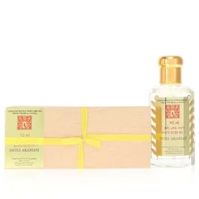 White Rose No 1 by Swiss Arabian Concentrated Perfume Oil Free From Alcohol (Unisex) 3.21 oz For Wom