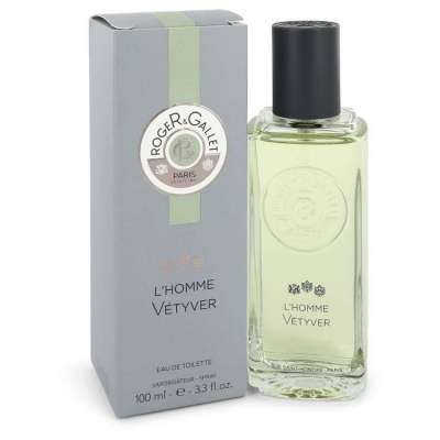Roger & Gallet L'Homme Vetyver by Roger & Gallet Eau De Toilette Spray 3.3 oz For Men