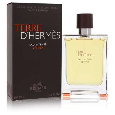 Terre D'hermes Eau Intense Vetiver by Hermes Eau De Parfum Spray 3.3 oz For Men