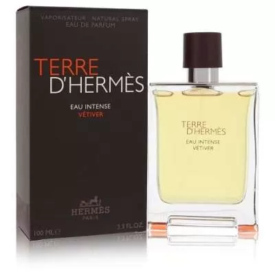 Terre D'hermes Eau Intense Vetiver by Hermes Eau De Parfum Spray 3.3 oz For Men
