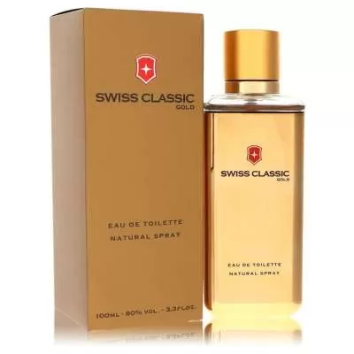 Swiss Classic Gold by Victorinox Eau De Toilette Spray 3.3 oz For Men