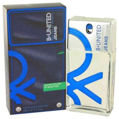 B United Jeans by Benetton Eau De Toilette Spray 3.3 oz For Men