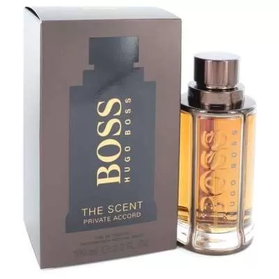 Boss The Scent Private Accord by Hugo Boss Eau De Toilette Spray 3.3 oz  For Men