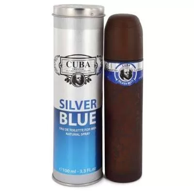 Cuba Silver Blue by Fragluxe Eau De Toilette Spray 3.3 oz For Men
