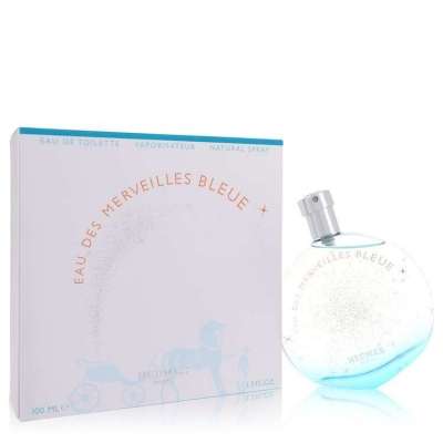 Eau des Merveilles Bleue by Hermes Eau De Toilette Spray 3.4 oz For Women