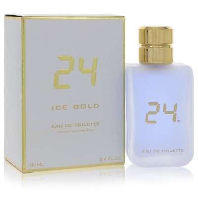 24 Ice Gold by ScentStory Eau De Toilette Spray 3.4 oz For Men