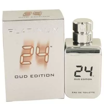 24 Platinum Oud Edition by ScentStory Eau De Toilette Concentree Spray (Unisex) 3.4 oz For Men