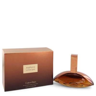 Euphoria Amber Gold by Calvin Klein Eau De Parfum Spray 3.4 oz For Women