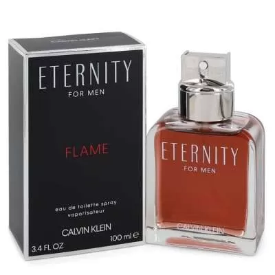 Eternity Flame by Calvin Klein Eau De Toilette Spray 3.4 oz For Men