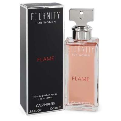 Eternity Flame by Calvin Klein Eau De Parfum Spray 3.4 oz For Women