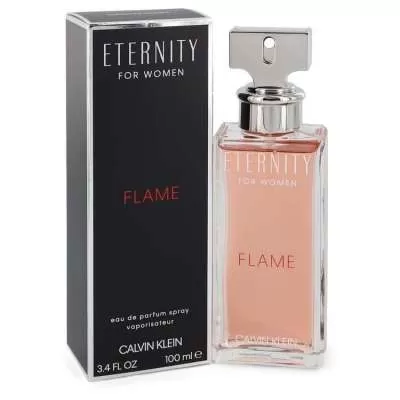 Eternity Flame by Calvin Klein Eau De Parfum Spray 3.4 oz For Women