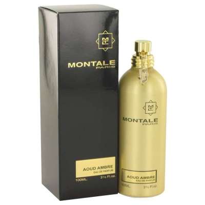 Montale Aoud Ambre by Montale Eau De Parfum Spray (Unisex) 3.4 oz For Women