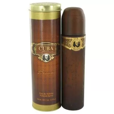 CUBA Brown by Fragluxe Eau De Toilette Spray 3.4 oz For Men