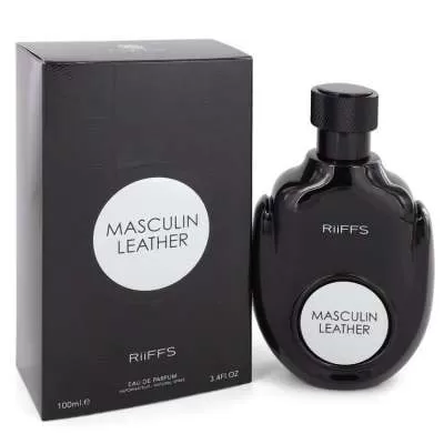 Masculin Leather by Riiffs Eau De Parfum Spray 3.4 oz For Men