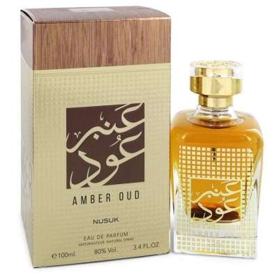 Nusuk Amber oud by Nusuk Eau De Parfum Spray 3.4 oz For Women