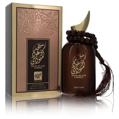 Sabha Wa Oud Cambodi by Rihanah Eau De Parfum Spray (Unisex) 3.4 oz For Men
