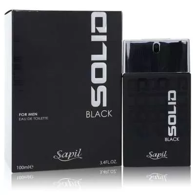 Sapil Solid Black by Sapil Eau De Toilette Spray 3.4 oz For Men