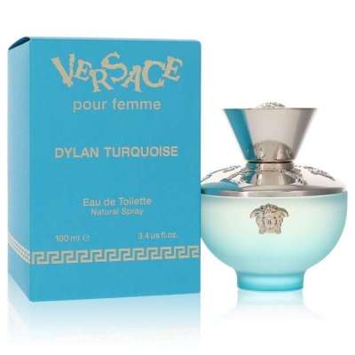 Versace Pour Femme Dylan Turquoise by Versace Eau De Toilette Spray 3.4 oz For Women