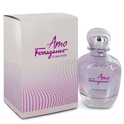 Amo Flowerful by Salvatore Ferragamo Eau De Toilette Spray 3.4 oz For Women