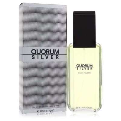 Quorum Silver by Puig Eau De Toilette Spray 3.4 oz For Men