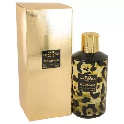 Mancera Wild Rose Aoud by Mancera Eau De Parfum Spray (Unisex) 4 oz For Women