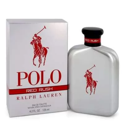 Polo Red Rush by Ralph Lauren Eau De Toilette Spray 4.2 oz For Men