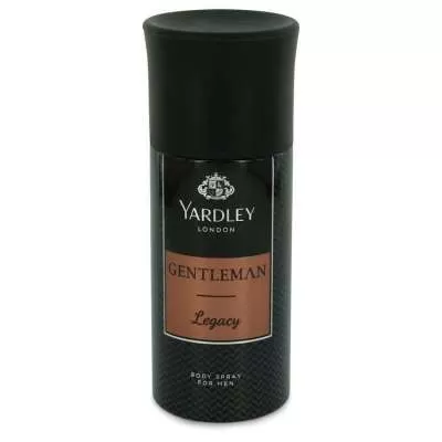 Yardley Gentleman Legacy by Yardley London Deodorant Body Spray 5 oz For Men