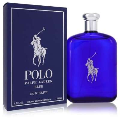 Polo Blue by Ralph Lauren Eau De Toilette Spray 6.7 oz For Men