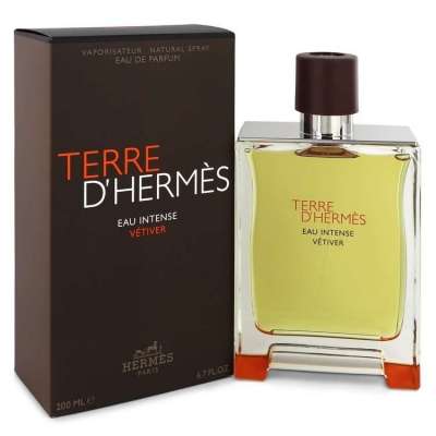 Terre D'hermes Eau Intense Vetiver by Hermes Eau De Parfum Spray 6.8 oz For Men