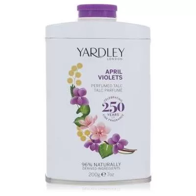 April Violets by Yardley London Talc 7 oz For Women