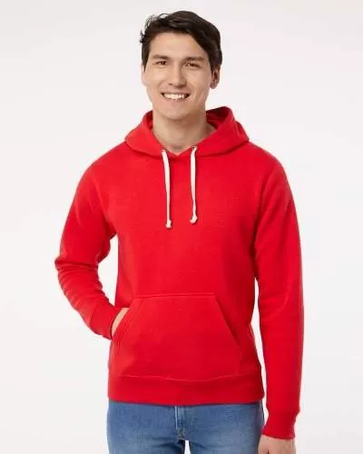 J. America 8871 Triblend Fleece Hooded Sweatshirt