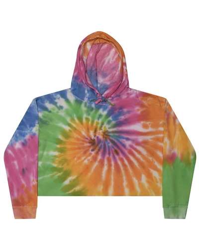 Tie-Dye CD8333 Ladies' Cropped Hooded Sweatshirt