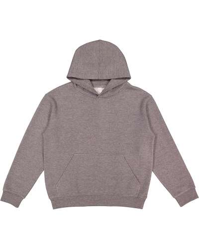 LAT 2296 Youth Fleece Hooded Pullover Sweatshirt With Pouch Pocket