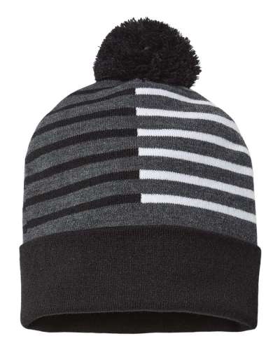 CAP AMERICA RKH12 USA-Made Half Color Beanie