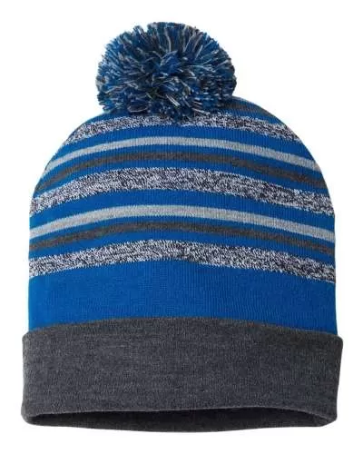 CAP AMERICA RKL12 USA-Made Striped Beanie