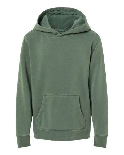 Independent Trading Co. PRM1500Y Youth Midweight Pigment-Dyed Hooded Sweatshirt