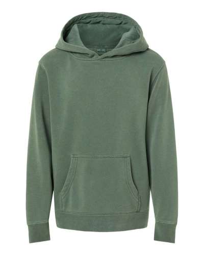 Independent Trading Co. PRM1500Y Youth Midweight Pigment-Dyed Hooded Sweatshirt