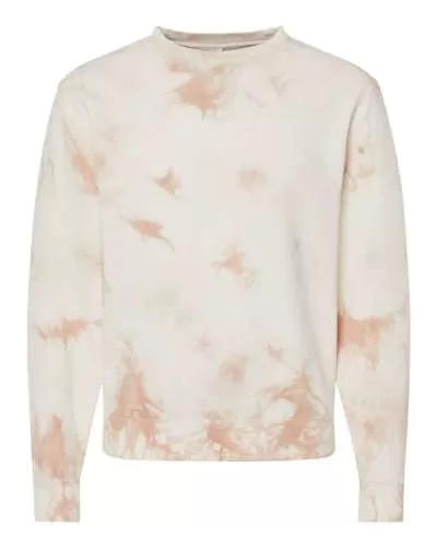 Independent Trading Co. PRM3500TD Midweight Tie-Dyed Crewneck Sweatshirt