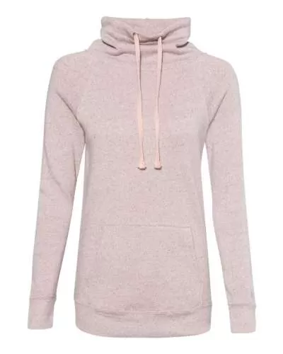 MV Sport W20155 Women’s SPACE-Dyed Cowl Neck Sweatshirt
