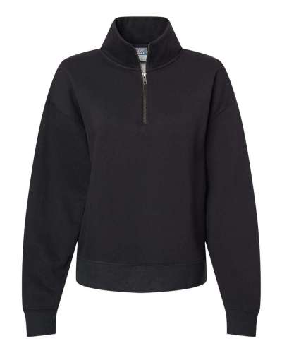 MV Sport W22713 Women's Sueded Fleece Quarter-Zip Sweatshirt