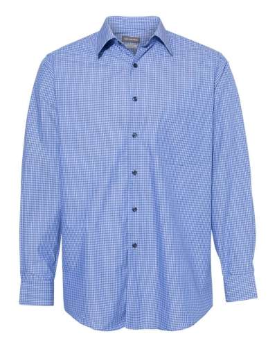 Van Heusen 13V5051 Broadcloth Point Collar Check Shirt