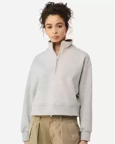 BELLA + CANVAS 4540 Women 10 oz Heavyweight Half-Zip Pullover