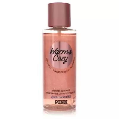 Pink Warm And Cozy By Victoria'S Secret Shimmer Body Mist 8.4 Oz