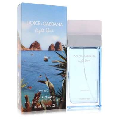 Light Blue Love In Capri By Dolce & Gabbana Eau De Toilette Spray 3.4 Oz