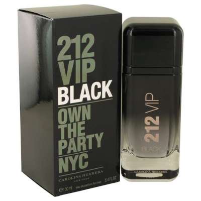 212 Vip Black By Carolina Herrera Eau De Parfum Spray 3.4 Oz