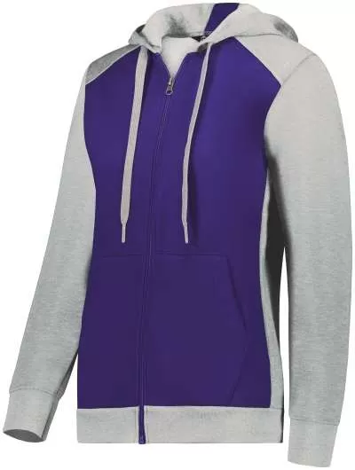 Augusta Sportswear 6901 Ladies Three-Season Fleece Full Zip Hoodie