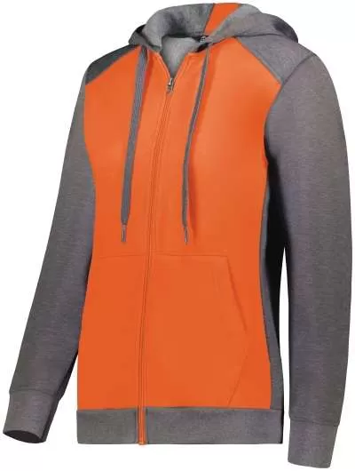 Augusta Sportswear 6901 Ladies Three-Season Fleece Full Zip Hoodie