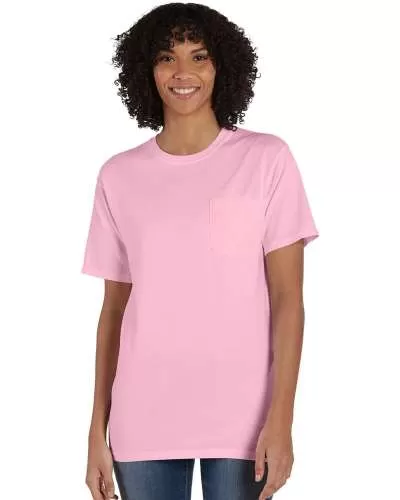 ComfortWash by Hanes GDH150 Unisex 5.5 oz., 100% Ringspun Cotton Garment-Dyed T-Shirt with Pocket